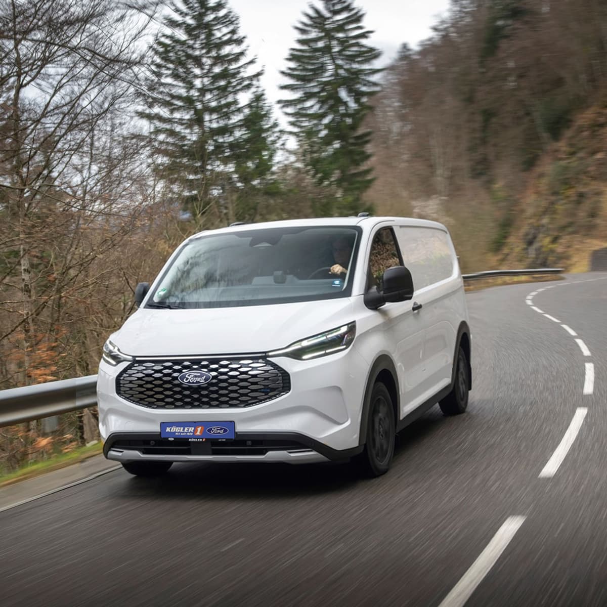 Der Ford E-Transit Custom Kasten - Vollelektrisch, stark, effizient