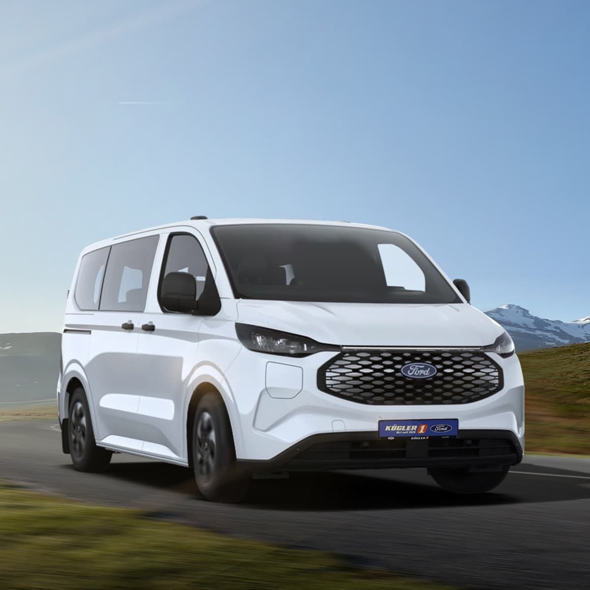 Ford E-Transit Custom Kombi - Elektromobilität für bis zu 9 Personen