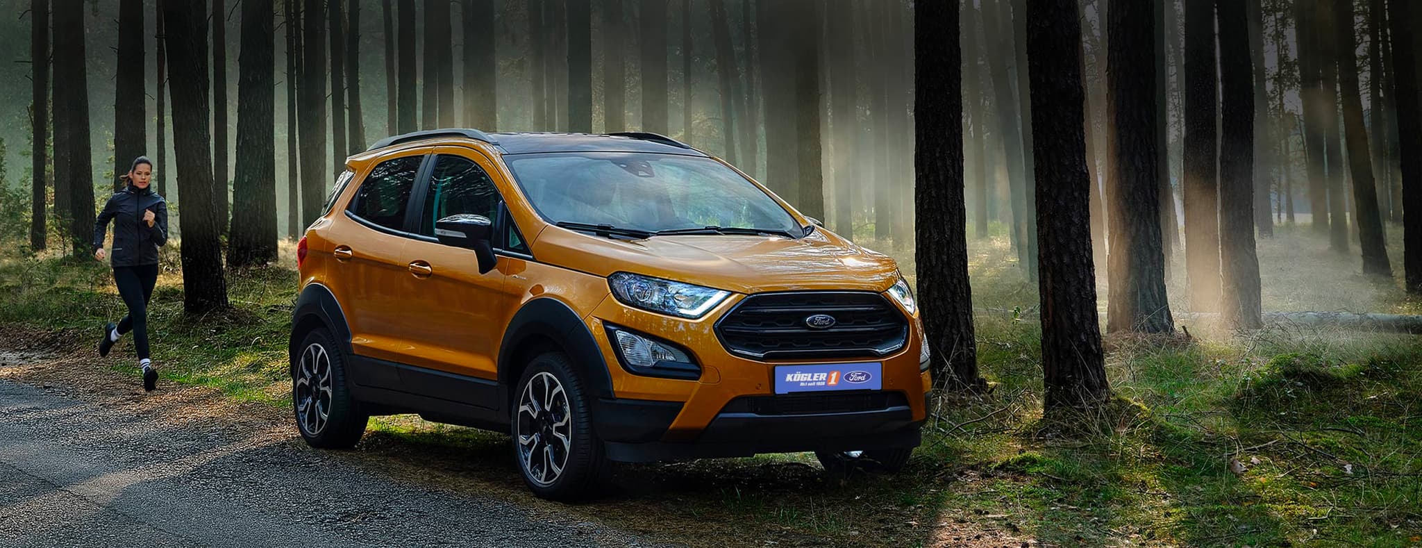Ford EcoSport front seite orange