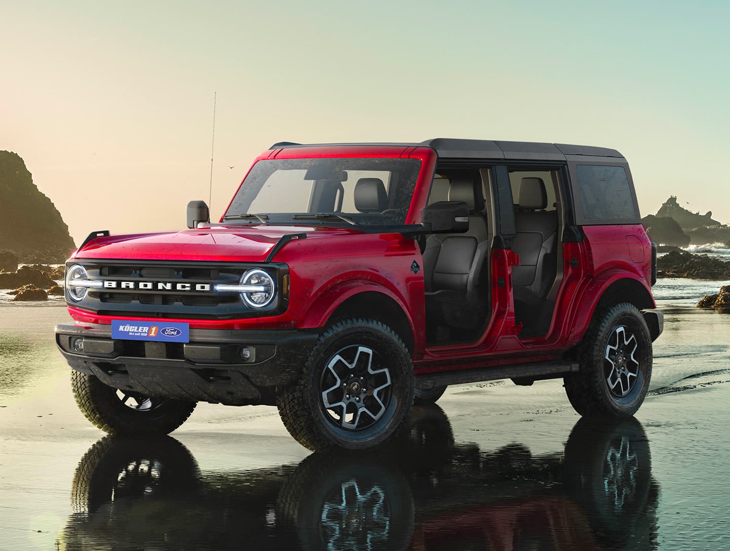 Ford Bronco rot seite strand