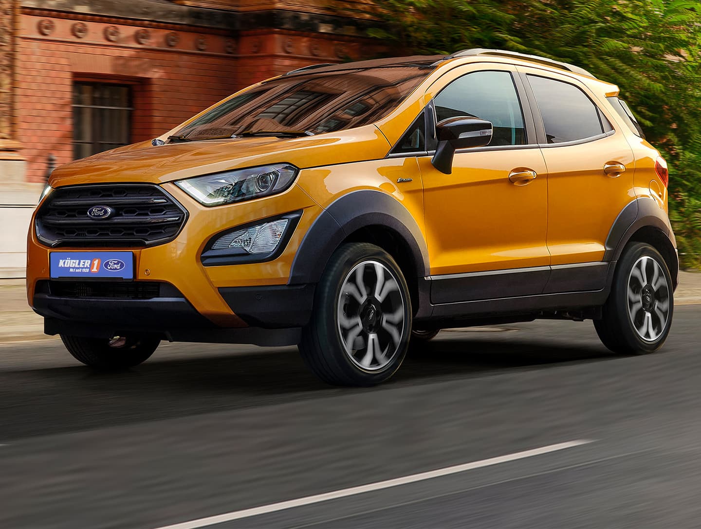Ford EcoSport Trend orange seite