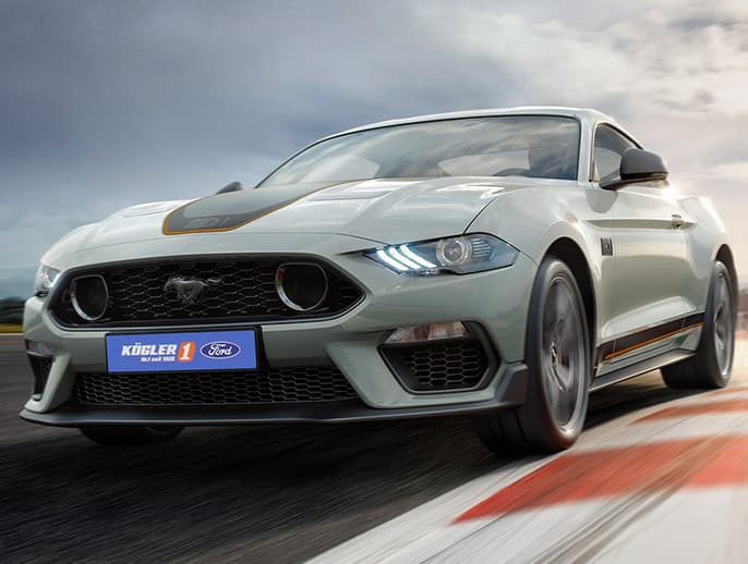 Ford Mustang Mach-1 grau front