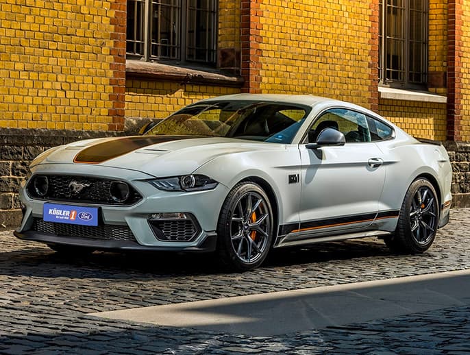 Ford Mustang grau seite
