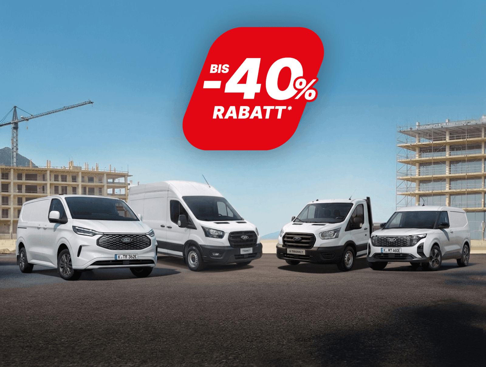 Bis zu -40 % Rabatt auf Ford Transporter