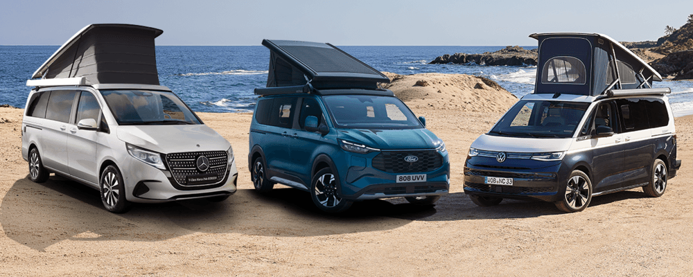 Ford Nugget vs. VW California und vs. Mercedes-Benz Marco Polo – ein Vergleich der Campervans