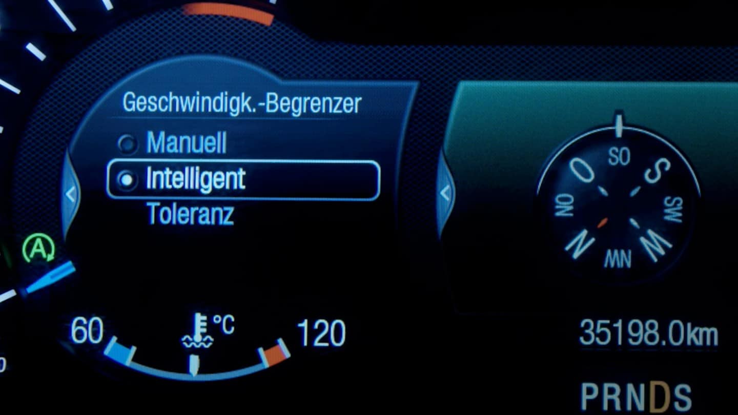 Intelligenter Geschwindigkeitsbegrenzer - Display